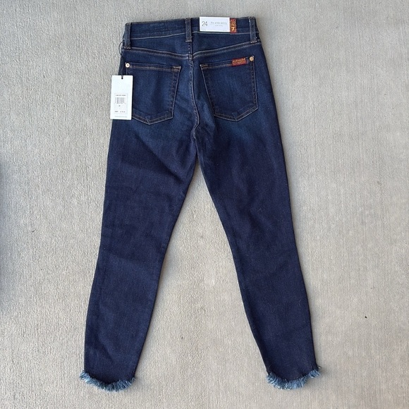 7 For All Mankind The Ankle Skinny Jeans Size 24 - Picture 4 of 6